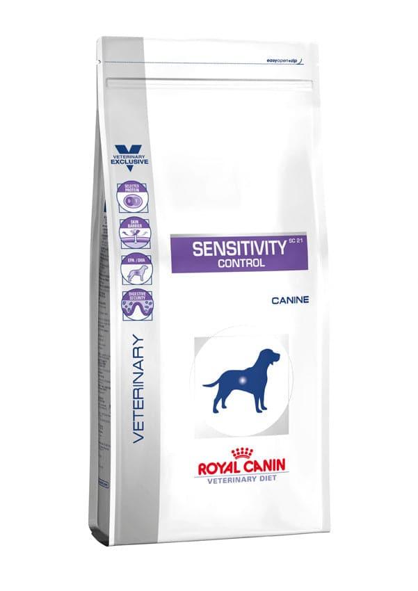 Sensitivity Control Dog - Royal Canin Veterinary Diet - Alter:Adult, Alter:Senior, Erkrankung:Allergie, Erkrankung:Magen-Darm, Futterart:Trocken, Geschmack:Ente, Hersteller:Royal Canin Veterinary Diet, Tierart:Hund - Marigin AG Onlineshop für Tierbedarf