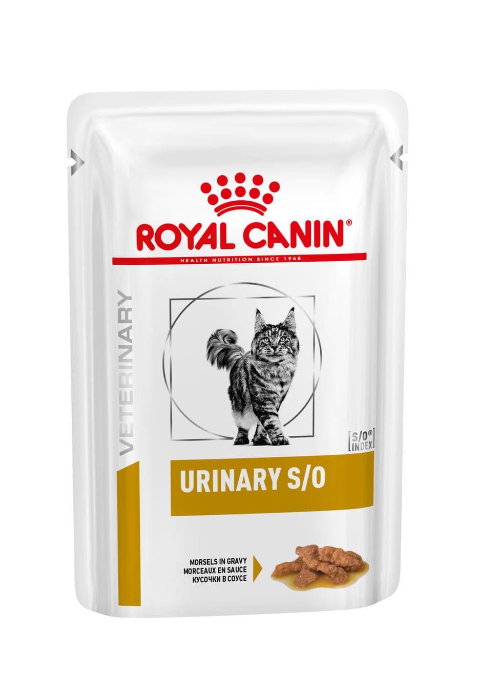 Urinary S/O Cat  Beutel - Royal Canin Veterinary Diet - Alter:Adult, Alter:Senior, Erkrankung:Harnwege, Futterart:Nass, Geschmack:Huhn, Geschmack:Rind, Hersteller:Royal Canin Veterinary Diet, Tierart:Katze - Marigin AG Onlineshop für Tierbedarf