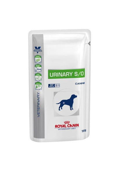 Urinary S/O Dog Beutel - Royal Canin Veterinary Diet - Alter:Adult, Alter:Senior, Erkrankung:Harnwege, Futterart:Nass, Geschmack:Schwein, Hersteller:Royal Canin Veterinary Diet, Tierart:Hund - Marigin AG Onlineshop für Tierbedarf