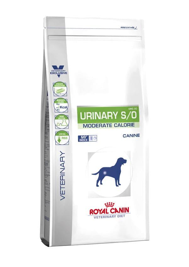 Urinary S/O moderate calorie Dog - Royal Canin Veterinary Diet - Alter:Adult, Alter:Senior, Erkrankung:Harnwege, Futterart:Trocken, Geschmack:Huhn, Hersteller:Royal Canin Veterinary Diet, Tierart:Hund - Marigin AG Onlineshop für Tierbedarf