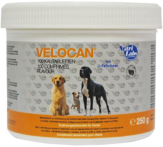 Velocan - Nutrilabs - Alter:Adult, Alter:Senior, Darreichungsform:Tabletten, Ergänzungsfuttermittel:Gelenke, Tierart:Hund - Marigin AG Onlineshop für Tierbedarf