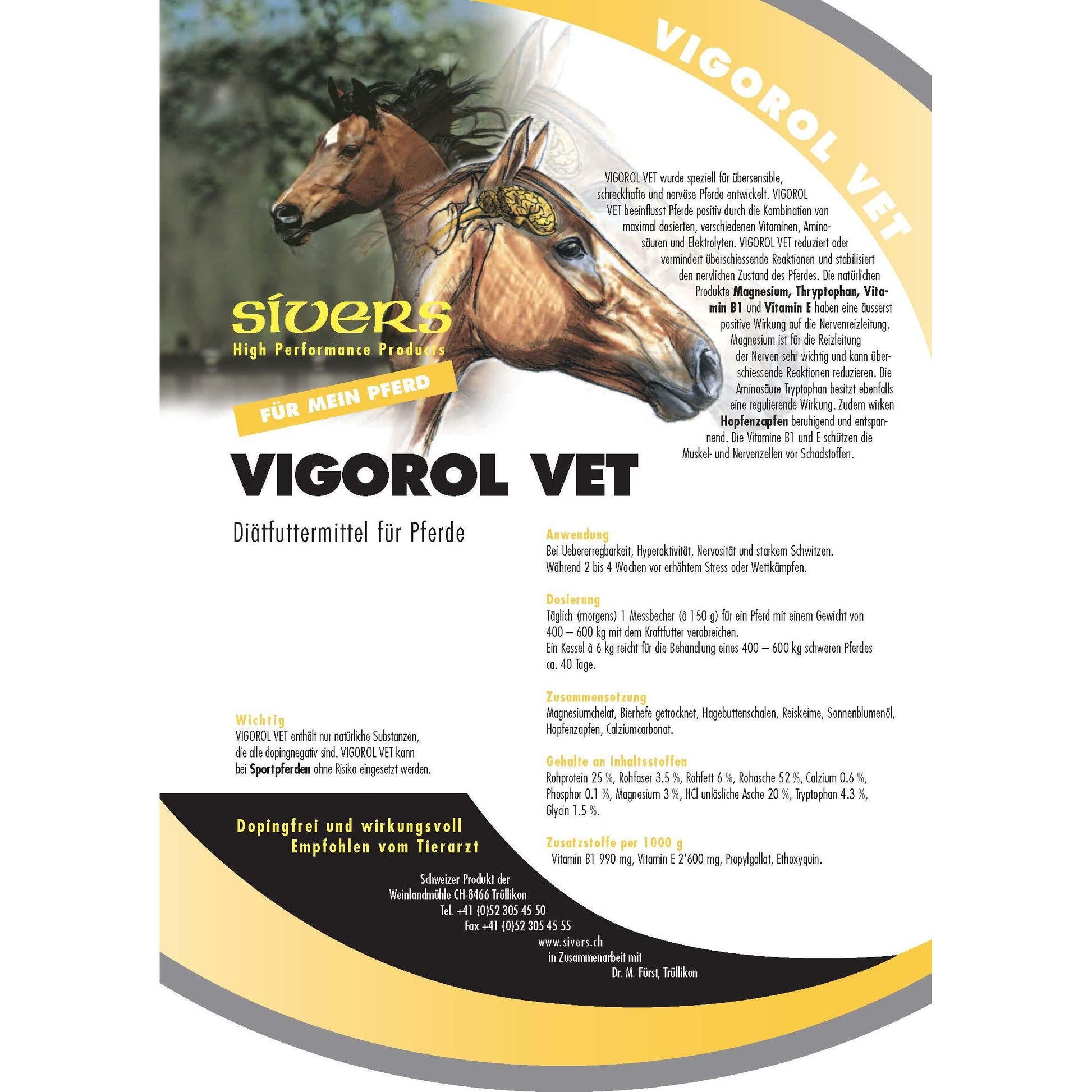 Sivers - 6kg - Vigorol Vet - Marigin AG Onlineshop für Tierbedarf