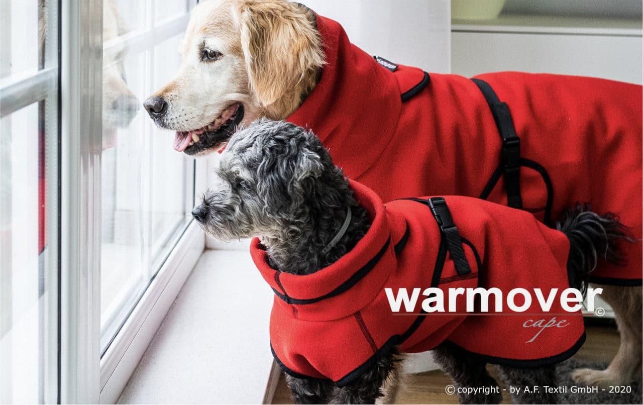 Warmover Fleece Cape - Action Factory - Art:wärmender Mantel, Farbe:rot, Tierart:Hund - Marigin AG Onlineshop für Tierbedarf